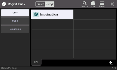 New "Imagination" reg file saved in My Reg folder in User area.